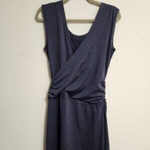 Patagonia Heather Blue Wrap Midi Dress NENA Size Medium